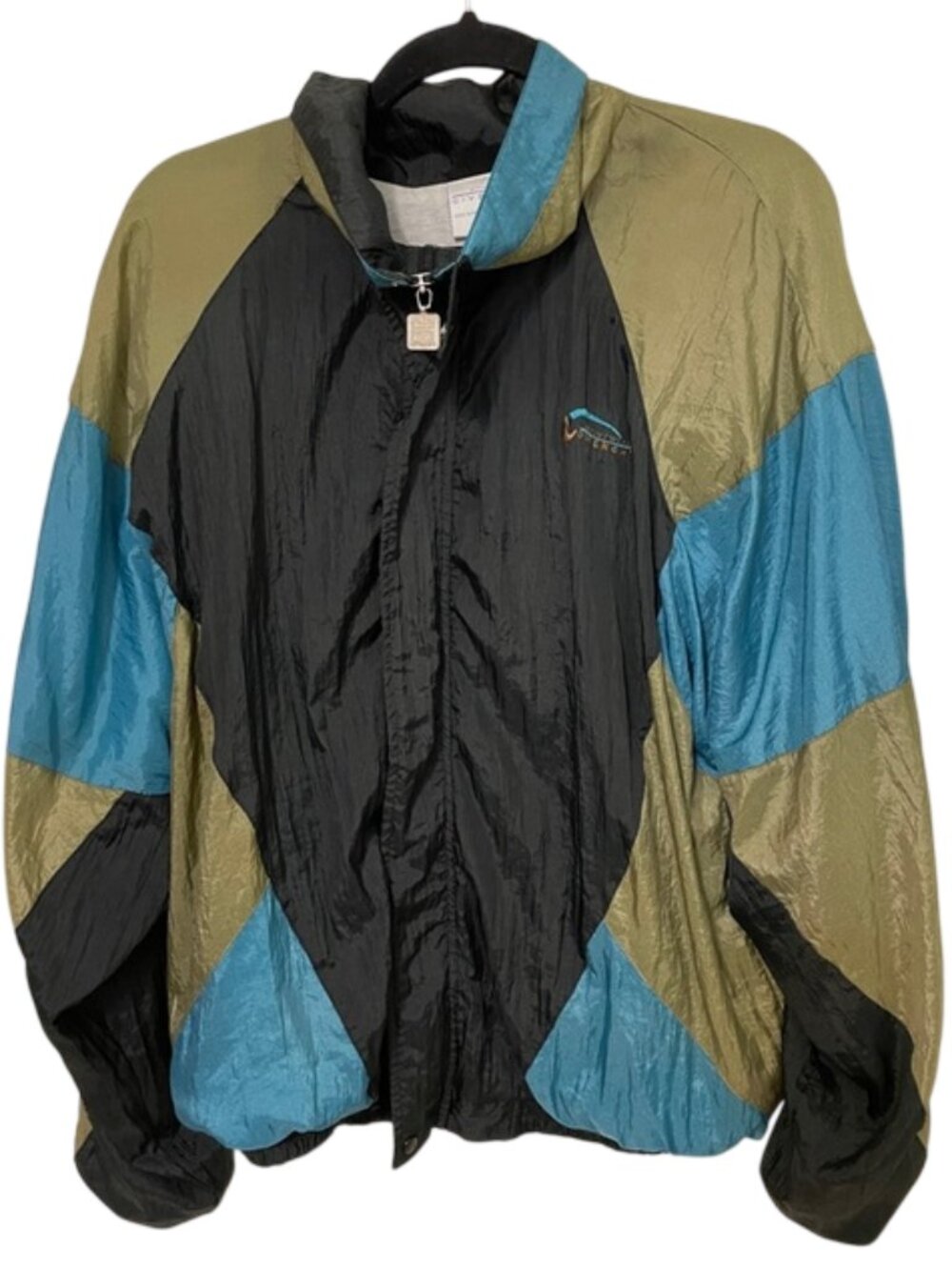 Vintage Givenchy 90s Colorblock Windbreaker Jacket Men’s L Full Zip Nylon